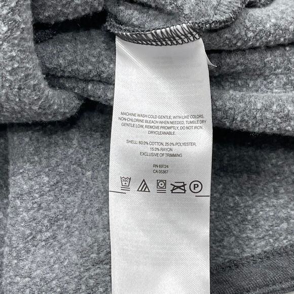 Columbia Sweater Women Size S Gray Sweatshirt Pullover Cowl Neck Kangaroo Pocket - Picture 3 of 7